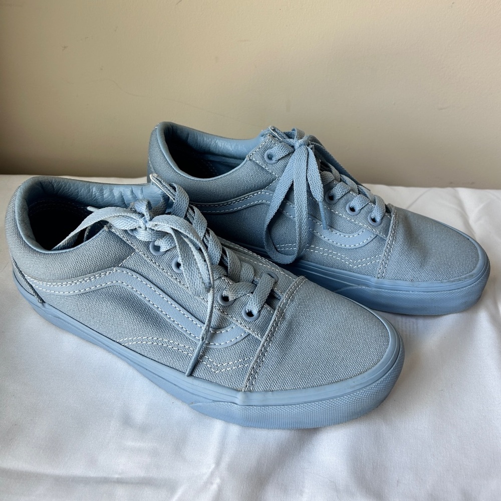 Vans Women’s Blue Canvas Sneakers - Picture 3 of 6